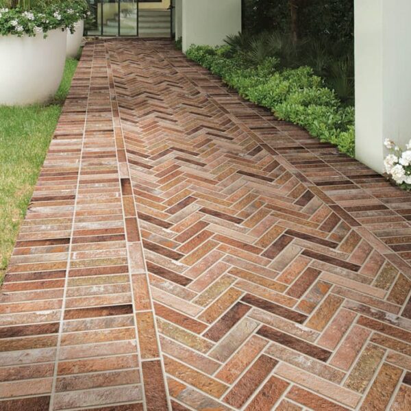 PAR'BRIQUE Rouge Antique 6X25